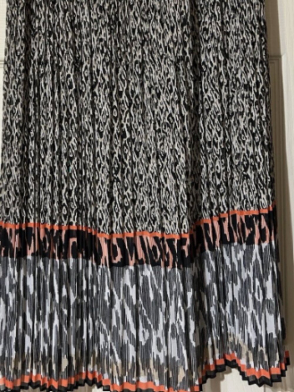 Ruby Rd Women’s Size 6P Accordion Pleated Maxi Skirt Boho Fall Festival Office